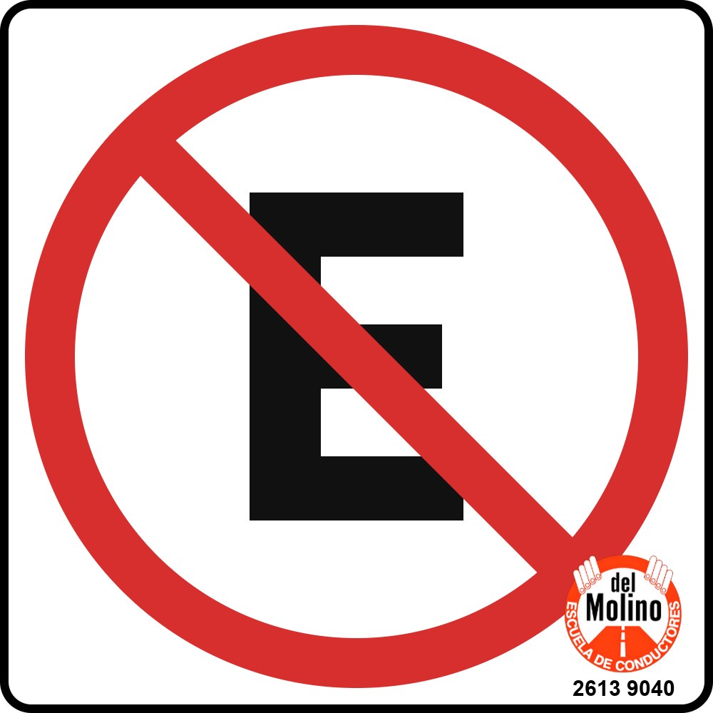 Cartel de prohibido estacionar 1 cartel de prohibido estacionar Uruguay