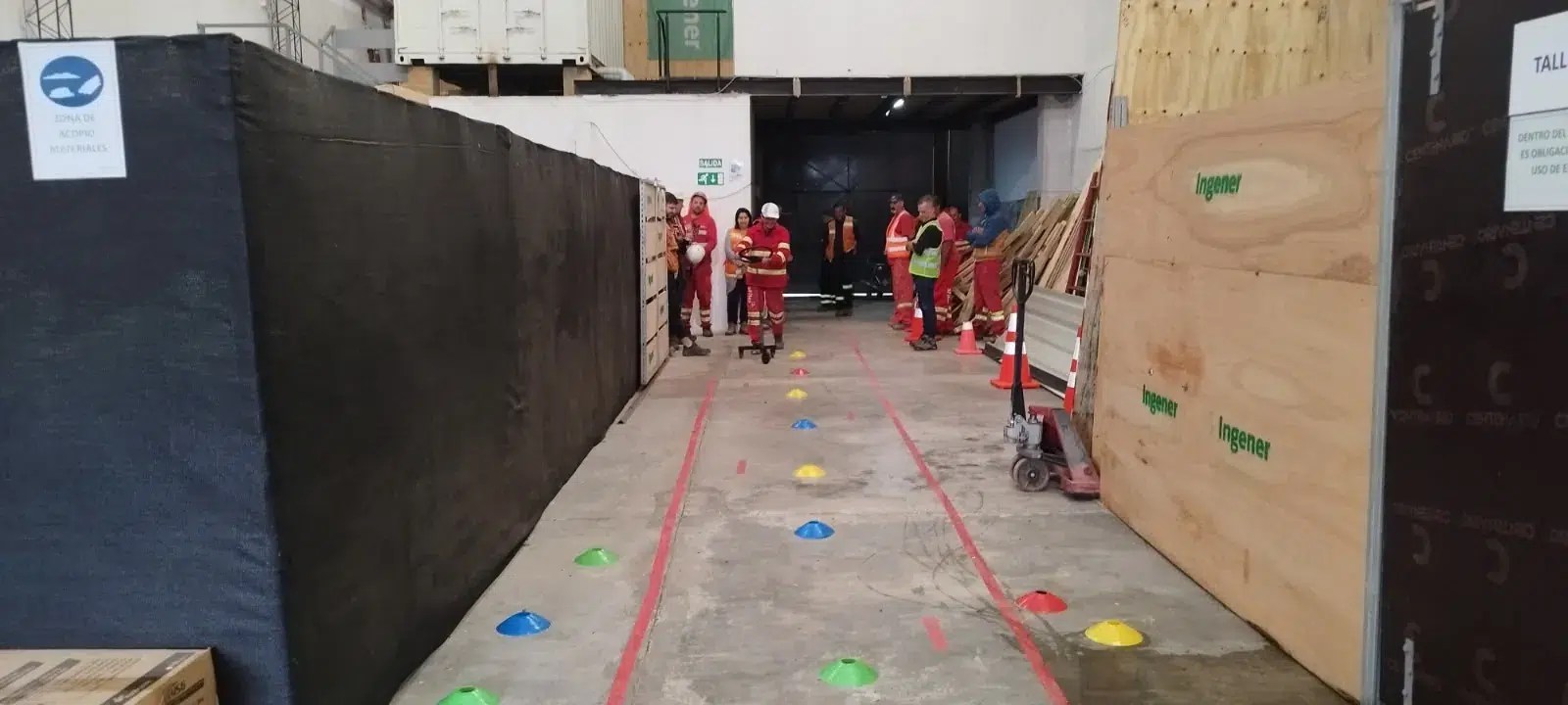 Taller in company de seguridad vial de Academia Del Molino en una obra de Ingener